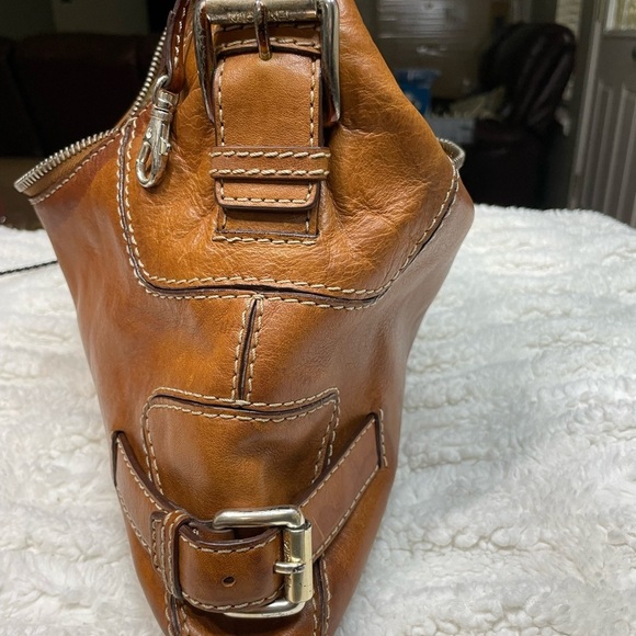 Vintage Michael Kors purse cognac-tan leather hobo bag - Picture 9 of 15